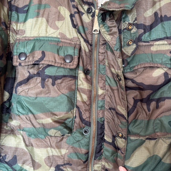 mens Ralph Lauren size medium camouflage coat Denim and Supply USA flag vintage - Picture 3 of 13